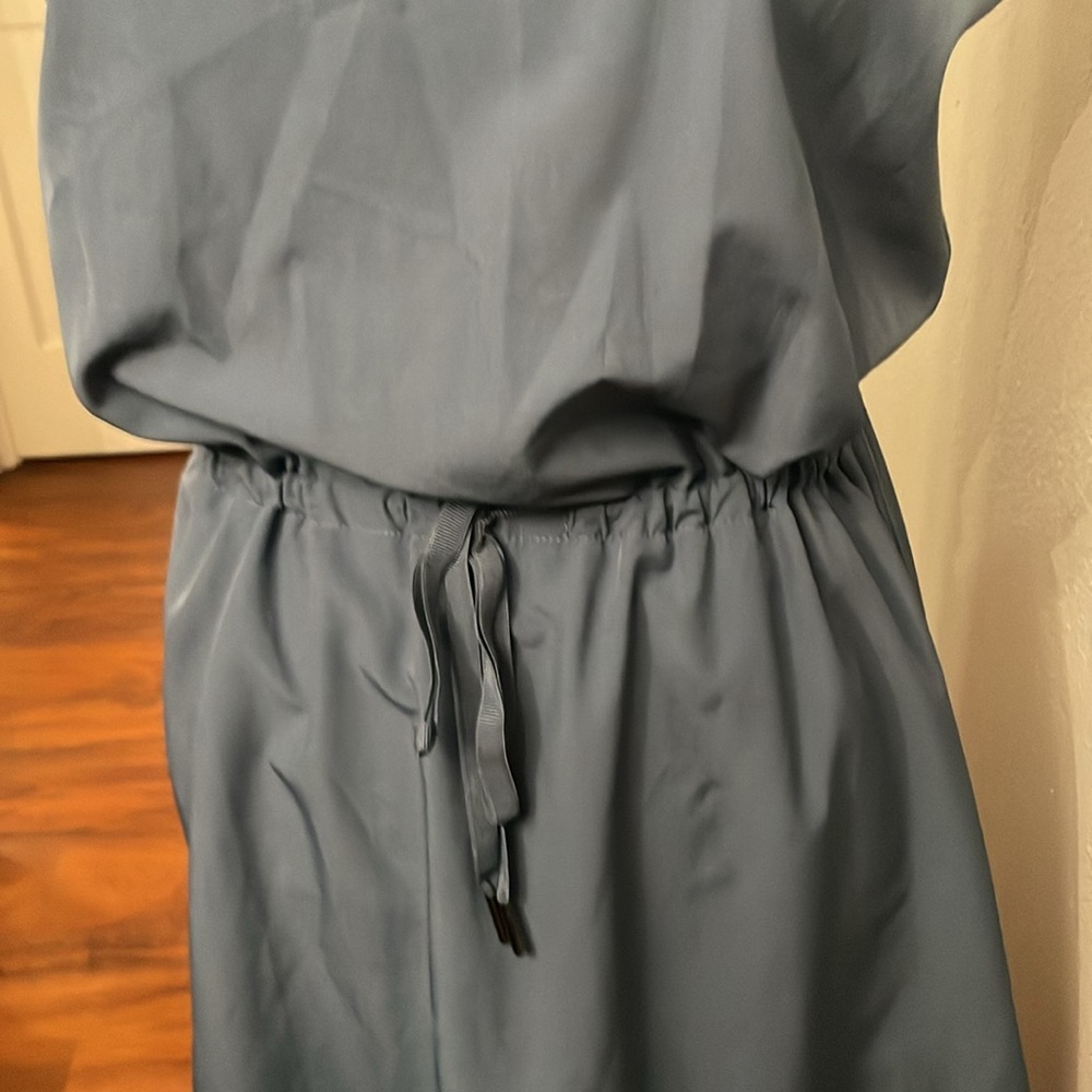 Kyodan Outdoor Blue Dress with tie at waist - Picture 2 of 9